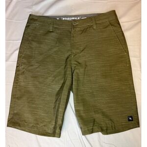 Boardwalk Rip Curl Hybrid Shorts Mens 33 Olive Green Quick Dry Surf